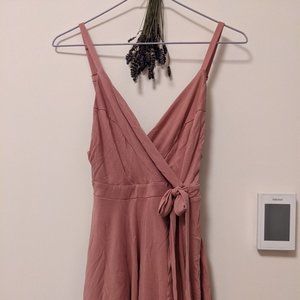 Mauve UO Kimchi Blue Wrap-Front Romper